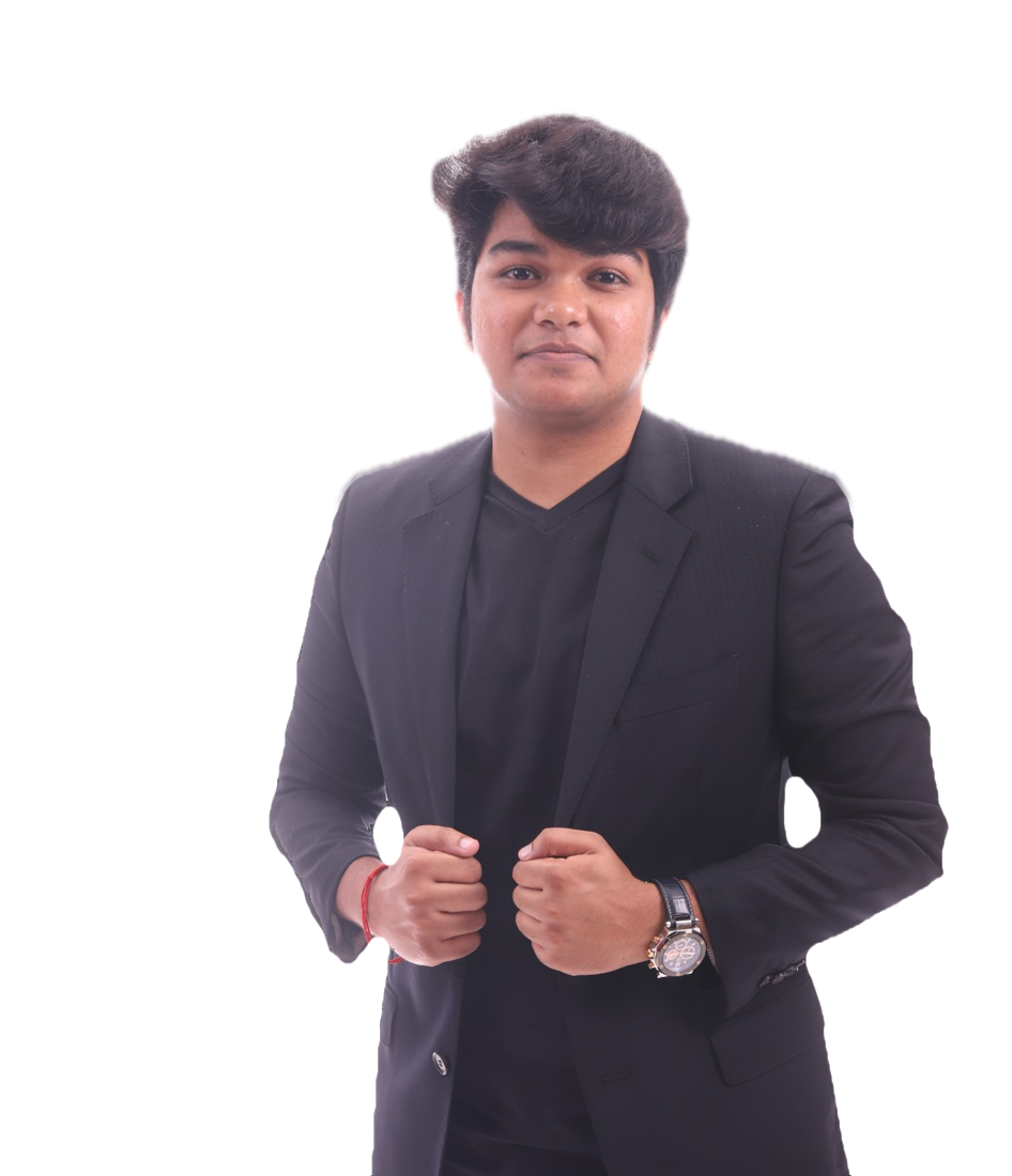 Rohit Byju in a black blazer, smiling at the camera